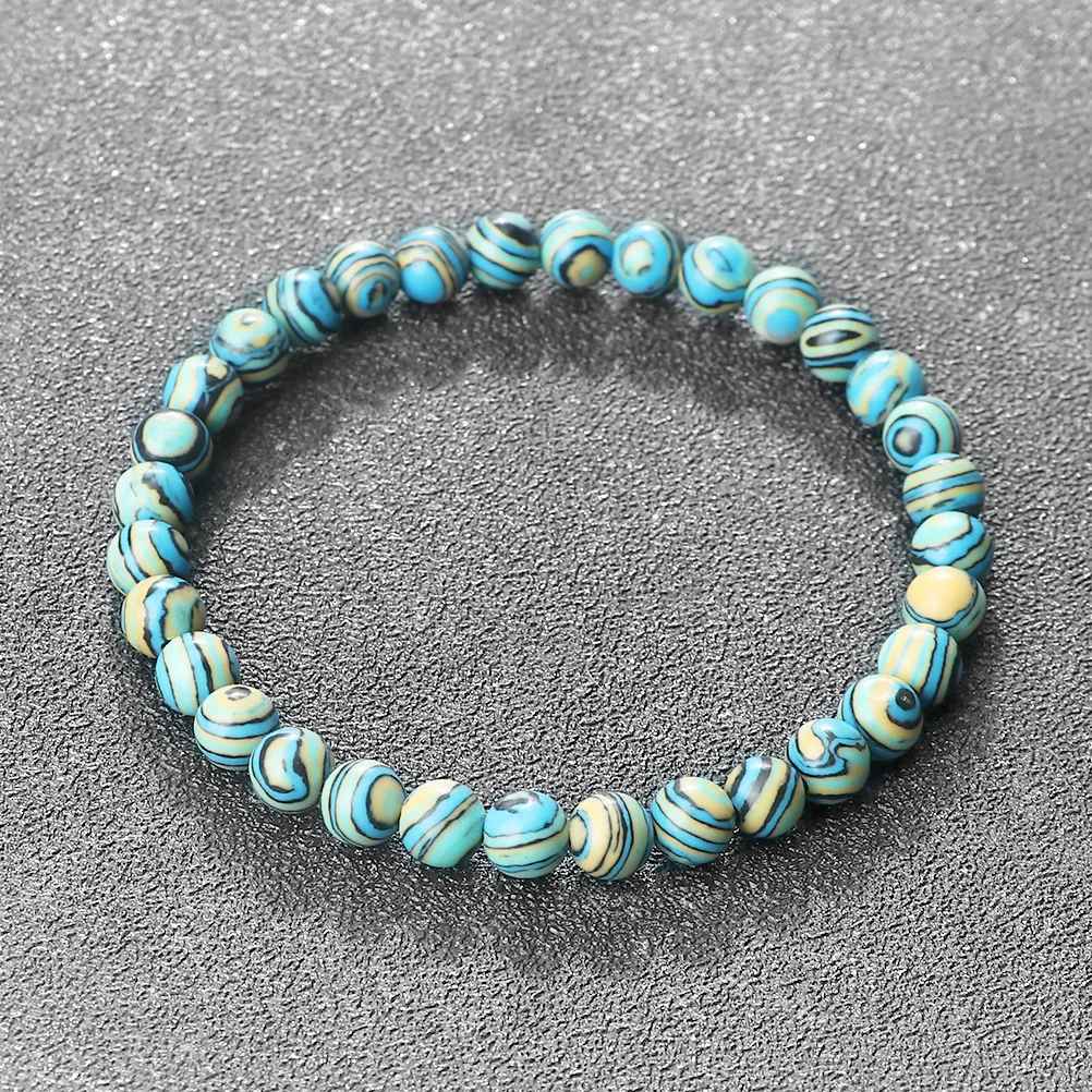 Yelira - Blå Malachit Natursten Armband
