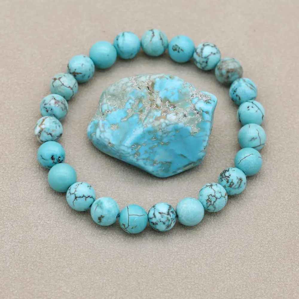 Ravelle - Turquoise Parelarmband